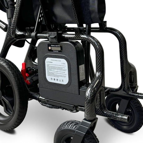 Eezy Carbon Battery installed on electrical wheelchair
