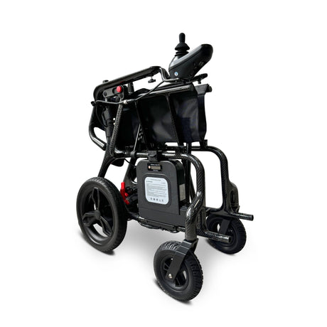 electrical wheelchair upright with 4 wheels and joystick