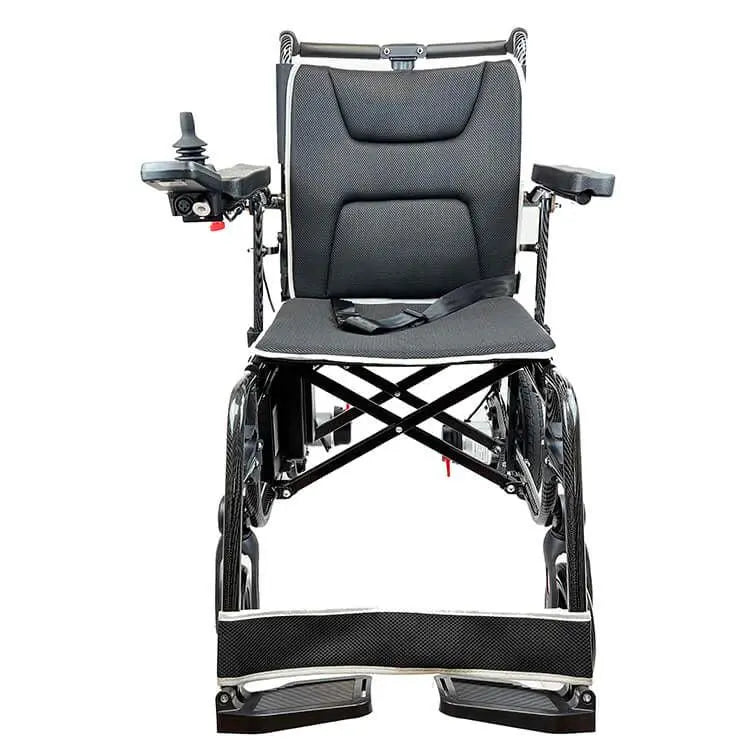Refurbished EEZY LITE Grade A powered wheelchair by eezychair with sleek design and comfortable seating.