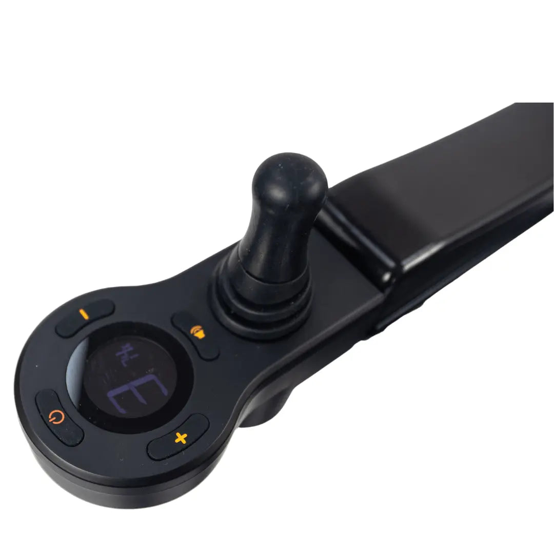 Eezychair Eezy Roller front controller with joystick, accessory for gaming or remote control devices, shown in the image.