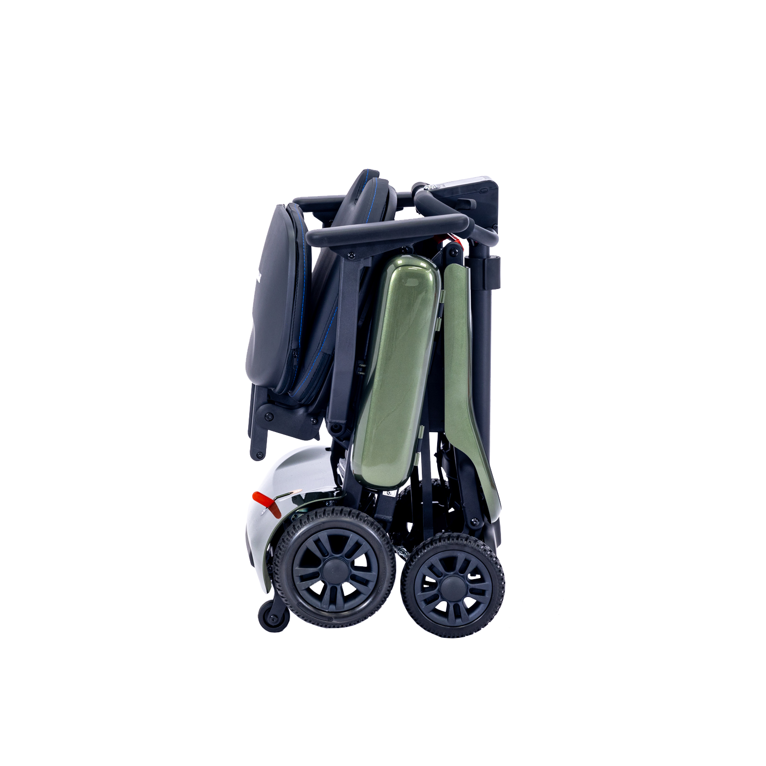 green mobility scooter closed 
