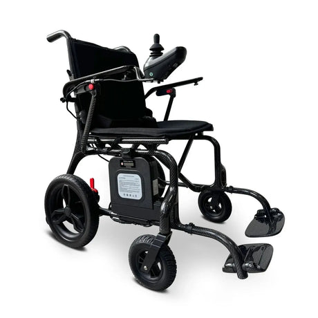 black wheelchair with arm rest and 4 wheels 