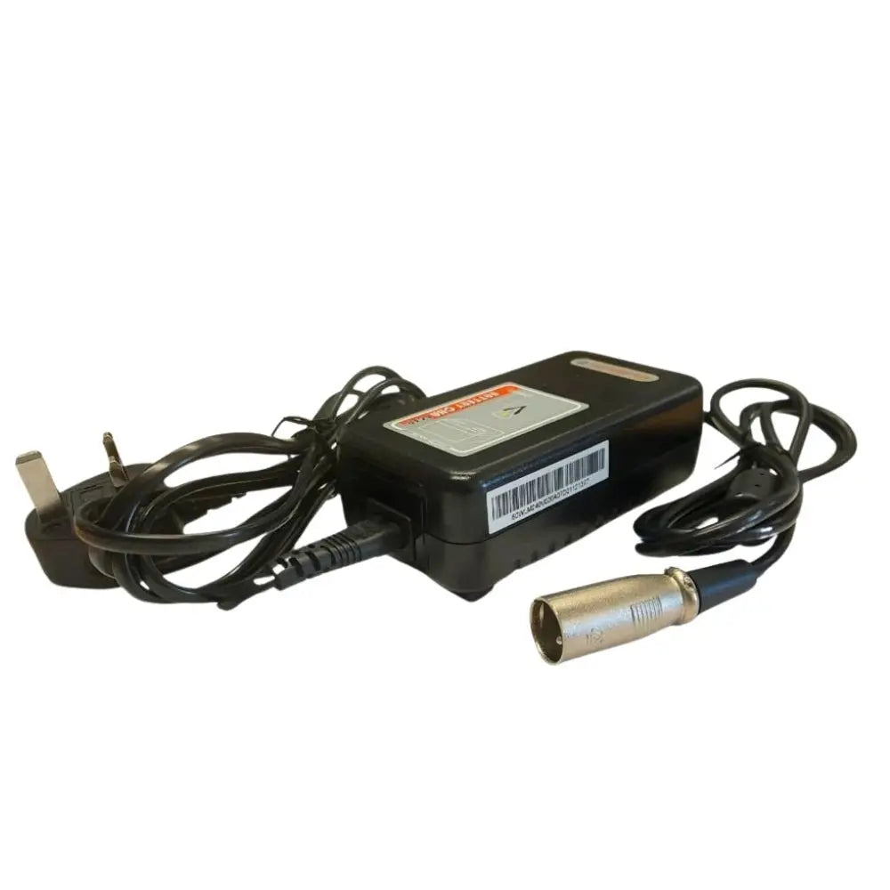eezychair 24V 2 Amp lithium battery charger for electric chair range, compact and easy to connect.