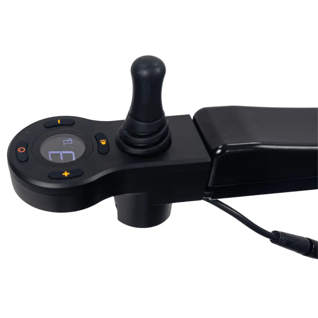 Eezychair Eezy Roller Front Controller with Joystick, accessories for gaming or control setups, featuring a sleek design and ergonomic controls.